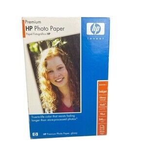 New HP Premium GLOSSY 4X6 Ink Jet Picture Photo Paper 100 SHEETS Q1990A